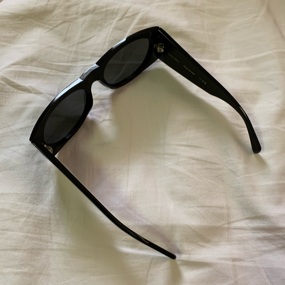 Celine Black Oversized Cat-Eye Sunglasses - Picture 4 of 8